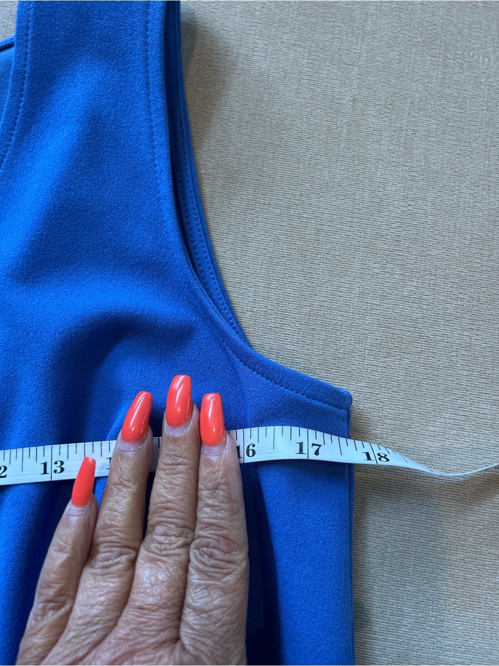 Talbots Tie Front Shell Top - Blue - Picture 8 of 11
